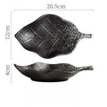 Axyaa Ceramic Leaf Sushi Plate - Japanese Style Cuisine Design Plate