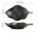 Axyaa Ceramic Leaf Sushi Plate - Japanese Style Cuisine Design Plate
