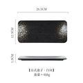Axyaa Rectangular Ceramic Sushi & BBQ Plate - Restaurant Quality & Creative