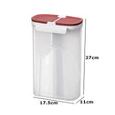 Axyaa Grains Storage Container Cereal Dispenser Kitchen Organizer Insect-Proof 3.2L