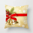 Axyaa Christmas Bell Red Throw Pillow Cover