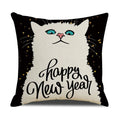 Axyaa Cat Print Cushion Cover for Stylish Home Decor and Comfort