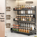 Axyaa Kitchen Seasoning Jar Spice Organizer Rack - Multi-Layer Storage Shelves