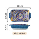 Axyaa Bohemian Retro Ceramic Tableware Set for Serving and Dining