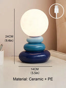 Axyaa LED Mood Lampshade Table Lamp for Bedroom, Desk or Night Light