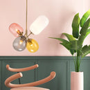 Axyaa Glass Balloon LED Chandelier for Children's Room, Modern Nordic Design