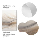 Axyaa Golden Beige Abstract Art Poster Brush Strokes Nordic Painting Wall Decor