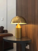 Axyaa Golden Mushroom LED Table Lamp for Elegant Home Decor