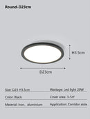 Axyaa Ultra Slim LED Ceiling Light for Modern Minimalist Home Decor