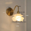 Axyaa Vintage Loft LED Wall Sconce Pink Glass Stair Light Fixtures