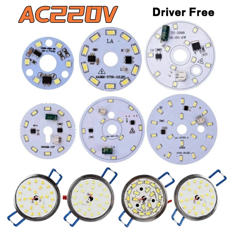 Axyaa AC220V LED Downlight SMD2835 Circuit Board Panel Module spotlight