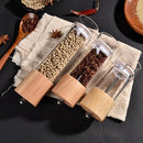 Axyaa Wooden & Acrylic Grinder: Multifunctional Manual Pepper Mill & Salt Crusher