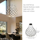 Axyaa Minimalist LED Pendant Light for Modern Living Spaces