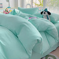 Axyaa Pink Bedding Sets 4pcs with Sheet Duvet Cover Pillowcases Twin Size