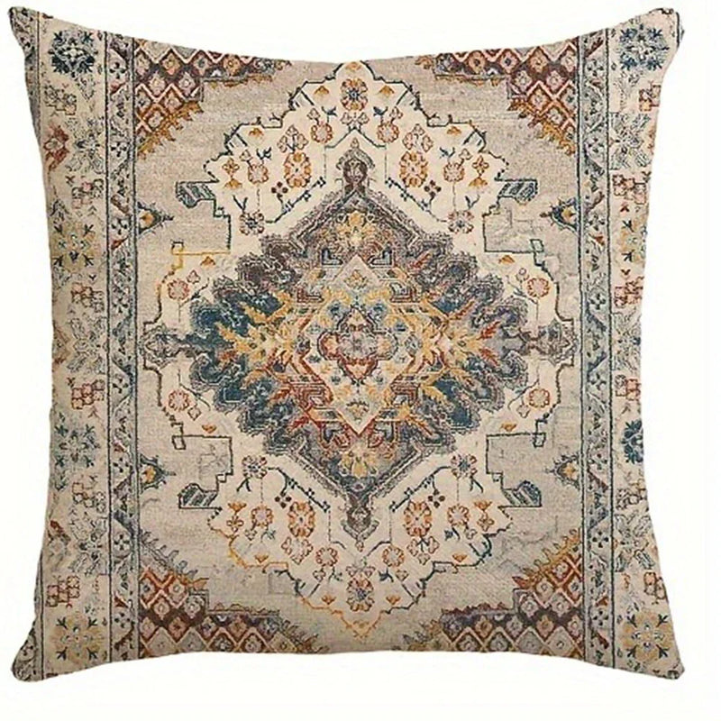 Axyaa Ethnic Style Pillowcase for Home Sofa and Bedroom Decor