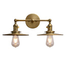 Axyaa Country Style Wall Lamp: 2-Light Sconce Switch Matte Vanity Table Lamp