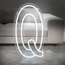 Axyaa Neon Baby Letter Light Sign with Dimmable Base - ABC English Alphabet