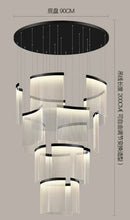 Axyaa Modern LED Pendant Chandelier for Staircase Living Room Decor