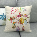 Easter Bunny Eggs Printed Pillow Covers 45x45cm - Axyaa Easter Decorations