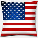 Axyaa LOVE USA Square Pillowcase for Home Decor