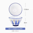 Axyaa 5 Inch Ceramic Rice Porridge Bowl Fruit Salad Breakfast Dim Sum Bowl
