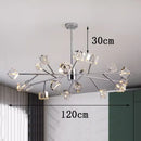 Axyaa Crystal Chandelier Pendant Light for Living Room, Bedroom, and Ceiling