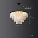 Axyaa Crystal Chandelier Ceiling Lamp for Modern Dining Room Decor