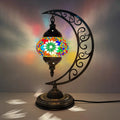 Axyaa Vintage Art Deco Mosaic Glass Table Lamp