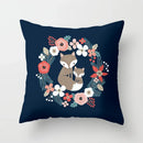 Axyaa Fox Cartoon Pillowcase for Sofa 45*45 Throw Pillow Cover Decoration
