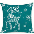 Christmas Deer Snowman Tree Pillow Covers - Axyaa Brand