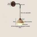 Axyaa White Glass Ball LED Wall Sconce Yellow Travertine Light