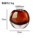 Axyaa Caramel Glass Vase for Table Flower Arrangement