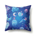 Axyaa Cartoon Eye Pattern Plush Cushion Cover 45x45cm Buddha Head Pillow Cover