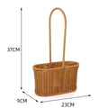 Axyaa Imitation Rattan Storage Baskets: Multi-Purpose Organizer for Home, Kitchen, and Picnic