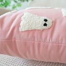 Axyaa Halloween Ghost Pillowcase 45x45cm - Canvas Sofa Decor Cover