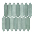 Axyaa 3D Green Tile Sticker, Self-adhesive Backsplash for Kitchen & Bathroom
