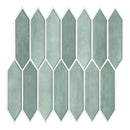 Axyaa 3D Green Tile Sticker, Self-adhesive Backsplash for Kitchen & Bathroom