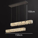 Axyaa Crystal Chandelier: Luxury Living Room & Dining Room Pendant Light