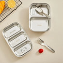Axyaa 304 Stainless Steel Dinner Plate - Large Capacity, Durable, for Kids & Students