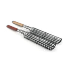 Axyaa Wooden Handle BBQ Cage - Outdoor Camping Grill Rack