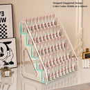 Axyaa 5-Layer Acrylic Nail Polish & Eyeglass Organizer Holds 40pc
