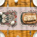 Axyaa Watercolor Plants Table Runner - Wedding & Dining Decoration
