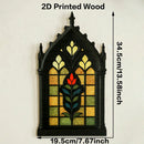 Axyaa Floral Gothic Wooden Hanging Ornament Home Decor Art Gift