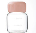 Axyaa Mini Solid Color Glass Water Bottle with Lid