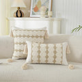 Axyaa Geometric Boho Cotton Cushion Cover for Home Decor