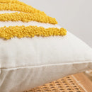 Axyaa Moon Tufted Texture Pillow Case for Home Décor Sofa Couch Bed