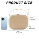 Axyaa EVA Travel Cosmetic Bag and Makeup Brush Organizer