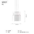 Axyaa White Jade Glass Chandeliers for Restaurants Minimalist Nodic Lamp Home Decor