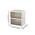 Axyaa White PP Shoe Storage Boxes With Wheels: Organize Shoes in Style