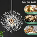 Axyaa Crystal Ceiling Chandelier: Elegant Home Decor Art Fixture for Living Room